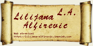 Lilijana Alfirević vizit kartica